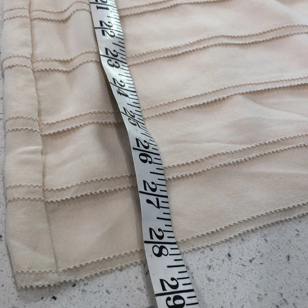Tory Burch layered silk sleeveless top cream size 12